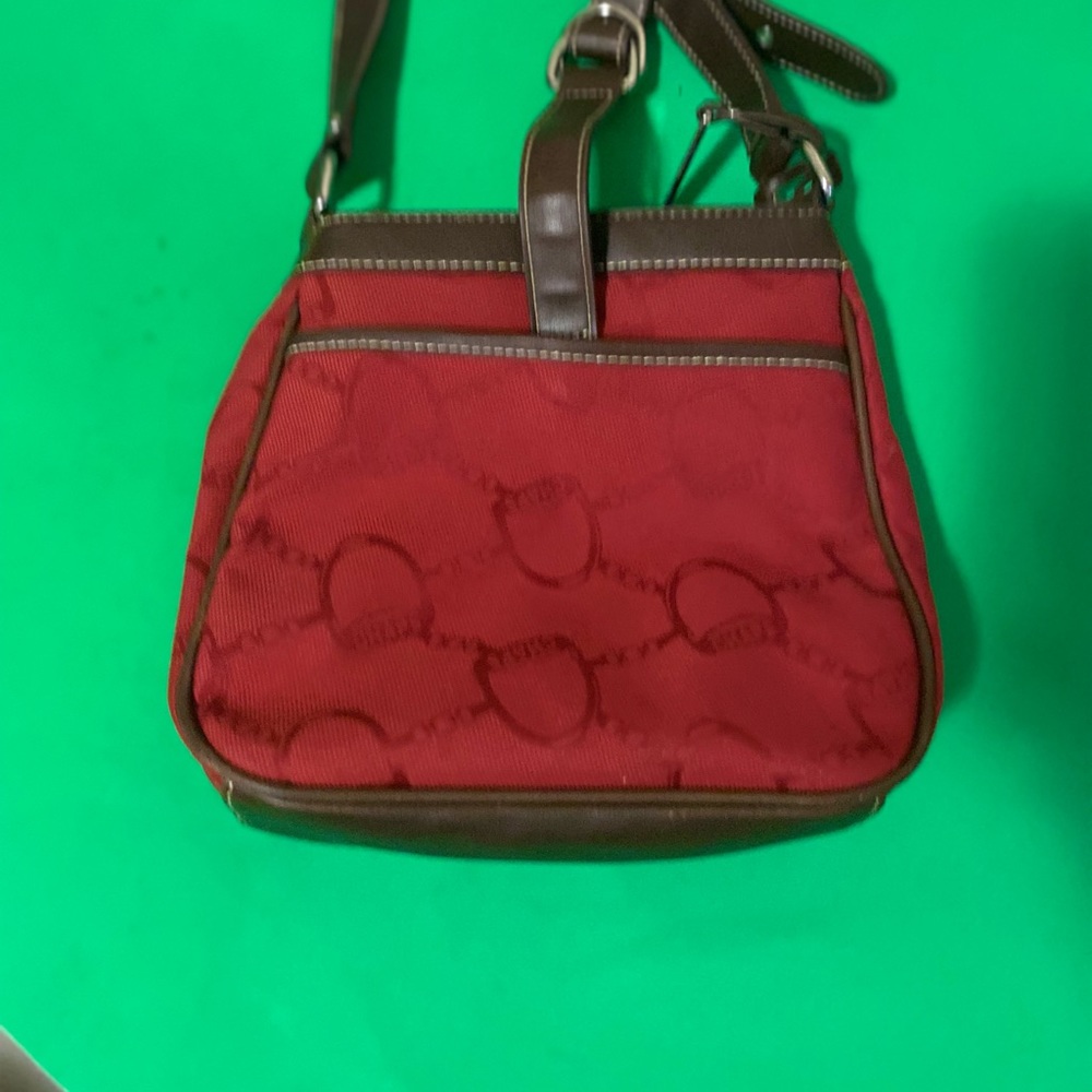 Chaps Red and Brown Purse